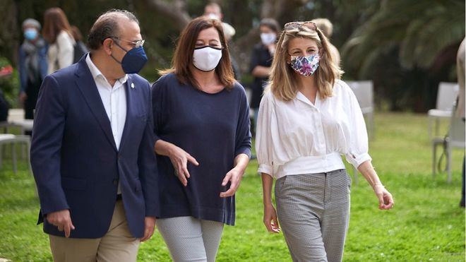 La ministra Díaz afirma en Mallorca que los ERTE se mantendrán 'mientras sean necesarios'