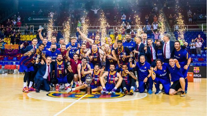 El Barça de Abrines arrolla al Real Madrid de Rudy y Llull para alzar la Liga Endesa
