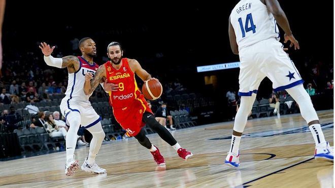 España no puede con Estados Unidos en su último amistoso antes de Tokio