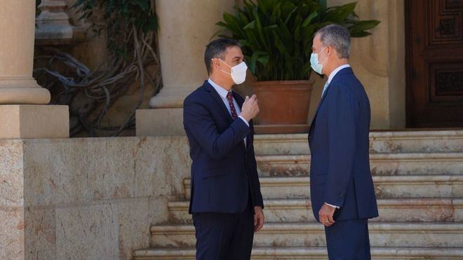 Pedro Sánchez, en Marivent para despachar con el Rey