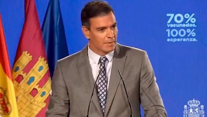 Sánchez eleva el objetivo de la vacunación al 90 por ciento