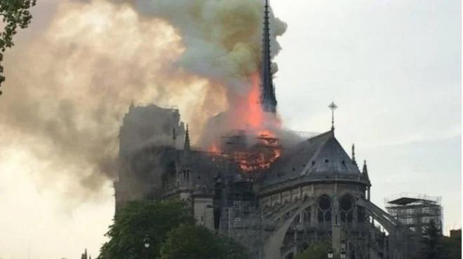 Se cumplen tres años del incendio de la Catedral de Notre Dame...