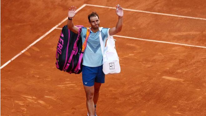 Un mermado Nadal cae en Roma