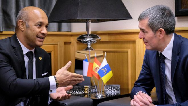 Fernando Clavijo refuerza las relaciones canarias con la región ultraperiférica de San Martin