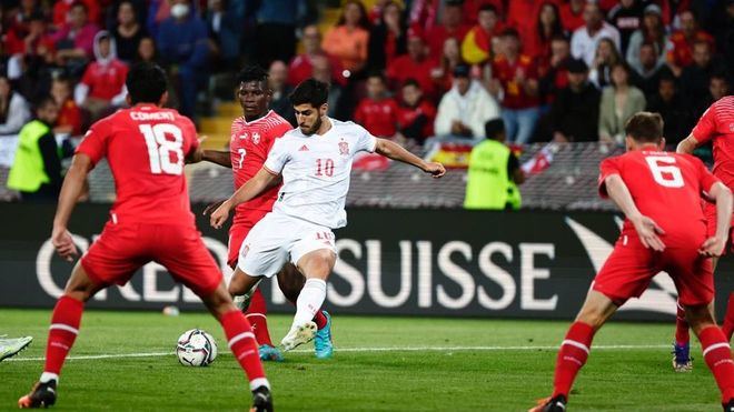 Triunfo de la selección española ante Suiza