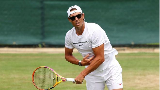 Nadal sigue con su preparación para afrontar Wimbledon