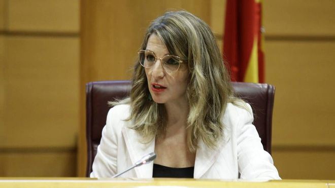 Yolanda Díaz: 'Los sindicatos tienen toda la razón para salir a la calle contra la CEOE'