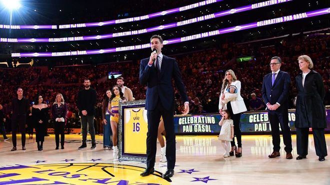 Pau Gasol ya está en el Olimpo de los Lakers