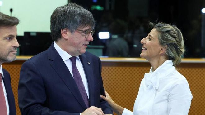 Yolanda Díaz acude a Bruselas para que Puigdemont apoye a Sánchez