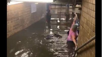 Lluvias torrenciales siembran el caos en Nueva York