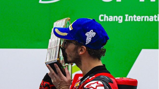 MotoGP: puntos para Mir, abandono de Augusto y victoria de Bagnaia