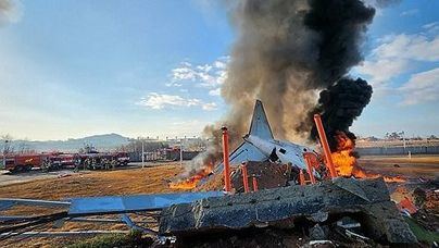 Al menos 167 fallecidos en un accidente aéreo en Corea del Sur