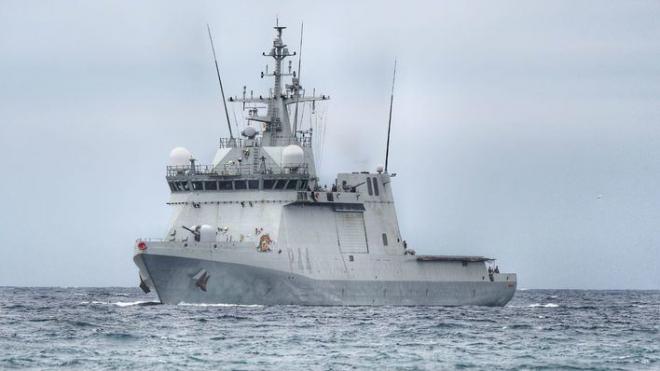 La Armada española detecta y sigue a cuatro buques rusos en el Mediterráneo