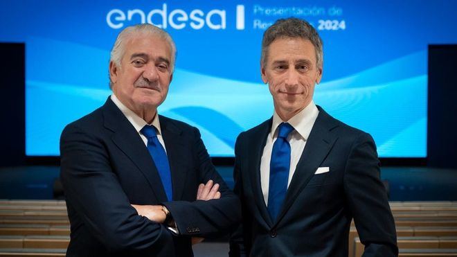 José Bogas, consejero delegado de Endesa y Marco Palermo, director general Económico-Financiero