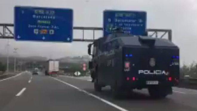 La Policía envía el popular 'botijo' antidisturbios a Barcelona