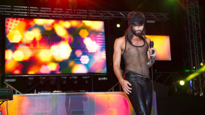 Conchita Wurst, brilla en la cuarta jornada del Freedom Festival Maspalomas