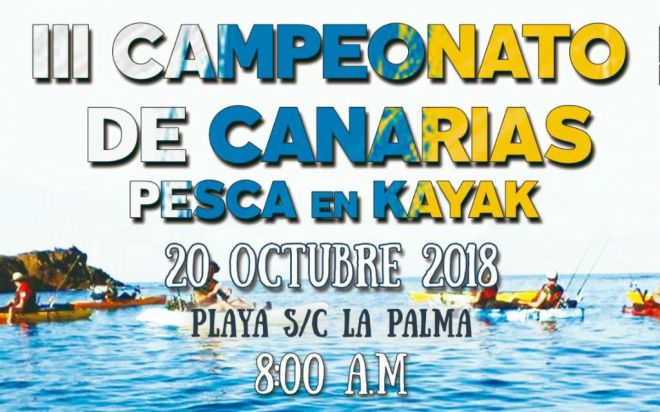 Santa Cruz de La Palma acoge el Campeonato de Canarias de Pesca en Kayak