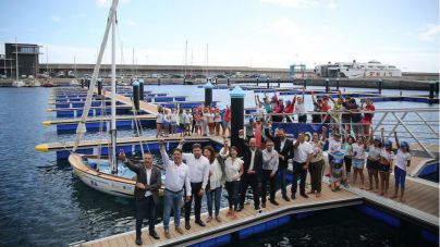 Inauguración de la primera escuela de Vela Latina de Botes en la isla de El Hierro