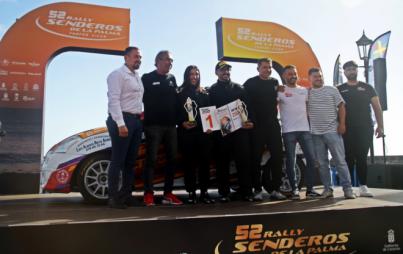 Villa de Mazo celebra el triunfo de Mónica Brito en el 52 Rally Senderos de La Palma
