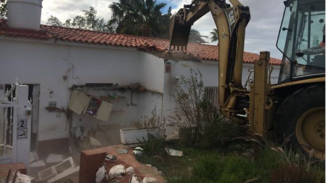 Desalojada la última casa de maestros ocupada en el IES El Tablero I-Aguañac