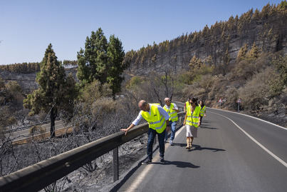 600.000 euros por los daños causados por el incendio forestal en las carreteras