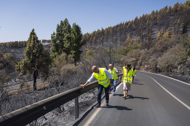 600.000 euros por los daños causados por el incendio forestal en las carreteras