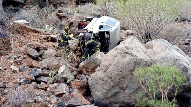 Accidentes de tráfico en la Vera de Erques y en Vía de Ronda