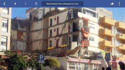Recuperan el cadáver de una mujer en los escombros del edificio de Los Cristianos