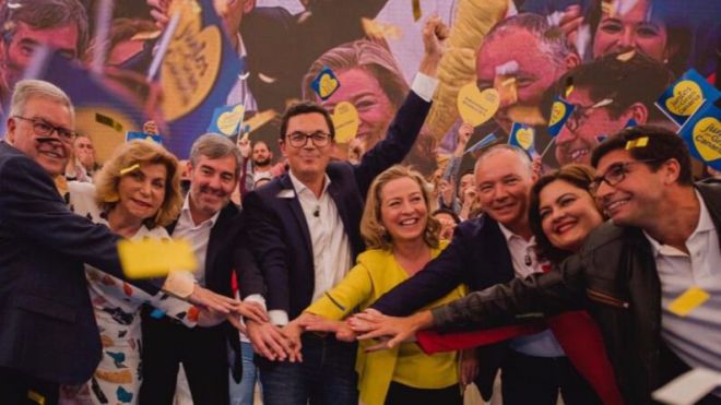 La alianza CC-UxGC se presenta en Infecar ante más de 2.000 personas