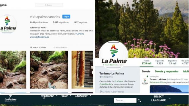 Una auditoría destaca la promoción ‘on line’ que Turismo La Palma realiza de ‘La Isla Bonita’