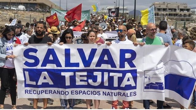 Los ecologistas piden al Estado que paralice las obras del hotel de La Tejita