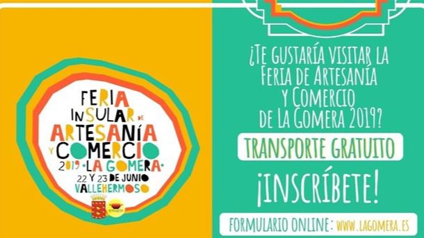 El Cabildo facilita transporte gratuito para acudir a la Feria de Artesanía de La Gomera