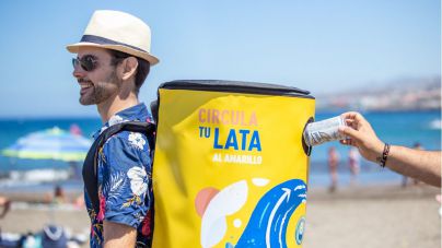 La campaña “Circula tu lata” llega a la Playa de Troya