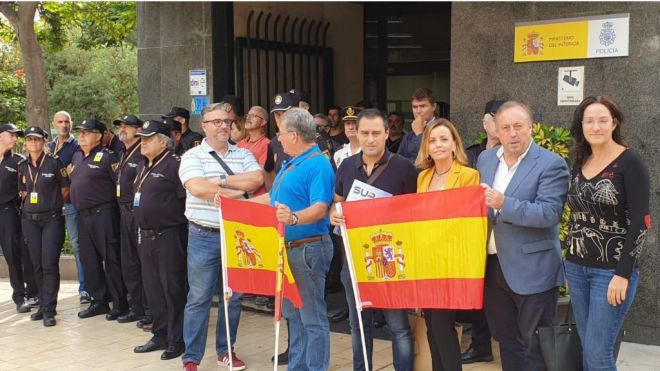 Zurita y Ledesma muestran su solidaridad con el compromiso y la profesionalidad de los cuerpos de seguridad del Estado en Cataluña