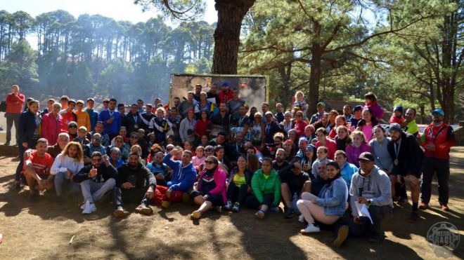 Manuel Luján y Samanta Vega, ganadores de la primera edición de ‘El secreto de El Pinar Bestial Race 2019’