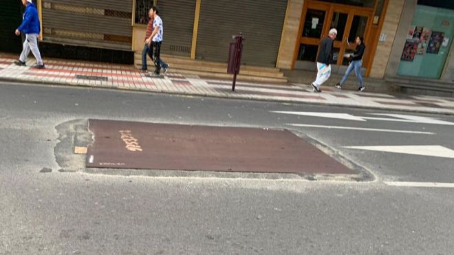 Cs reclama al tripartito el estudio sobre la capacidad estructural del firme de la calle Néstor de la Torre