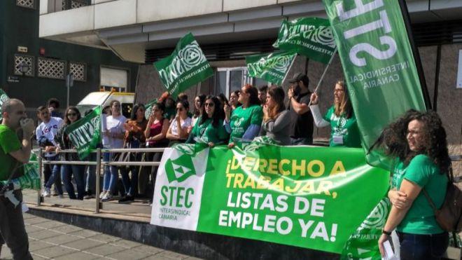 Concentración para la entrada en vigor de las listas actualizadas de empleo del cuerpo de enseñantes