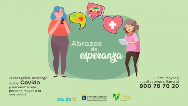 Entra en marcha en Canarias una aplicación que permite unir a personas voluntarias y mayores con necesidades