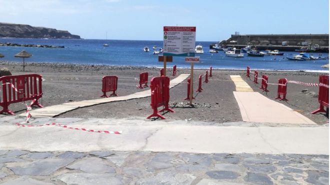 Guía de Isora habilita zonas de acceso al mar para realizar deporte individual