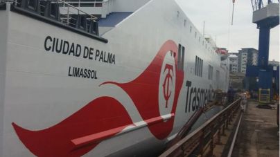 Muere un tripulante del Ciudad de Palma en un accidente laboral