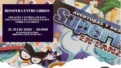 El Cabildo organiza en Playa Blanca la actividad de voluntariado “Biosfera entre Libros”