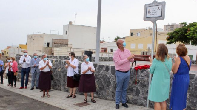 Granadilla reconoce la labor de Sor Carmen Bonelli con una calle en su honor