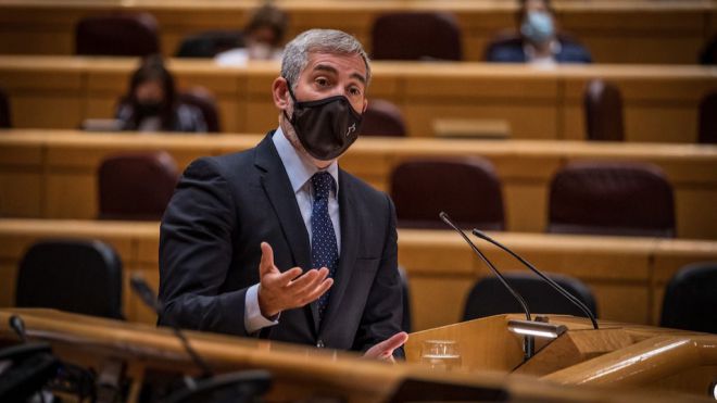 Clavijo denuncia en el Senado que Pedro Sánchez ha dejado sola a Canarias en la crisis migratoria