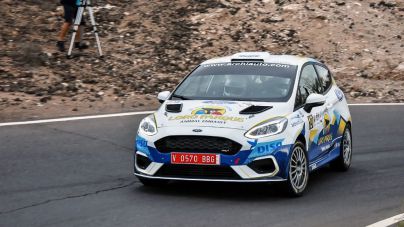 Raúl Capdevila-David Rivero con el Fiesta Rally4 en el Norte de Tenerife