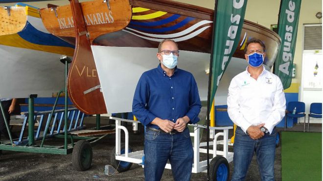 Ciudad de Mar y la Vela Latina Canaria suman esfuerzos en la promoción del deporte tradicional de los botes