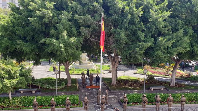 Acto de celebración del Día de la Fiesta Nacional de España en Canarias 2020