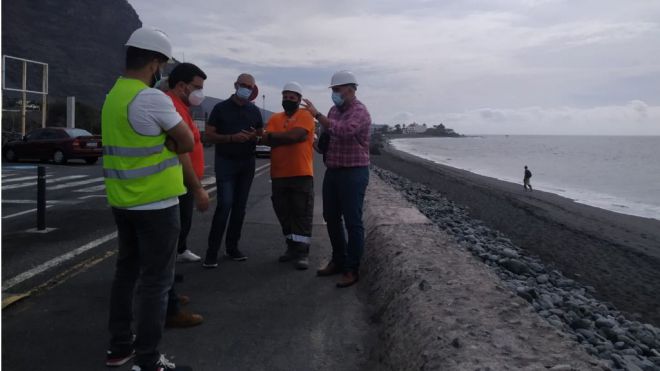 Comienzan las obras del litoral de Valle Gran Rey