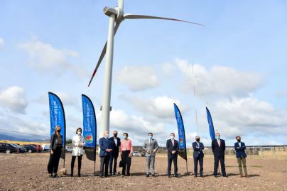 La Compañía Loro Parque inaugura un gran aerogenerador de 4 MW en el Parque Eólico de Salinetas