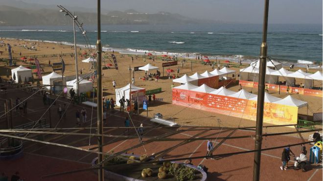 La Playa de Las Canteras brilla con el mejor tenis playa internacional para cerrar el año
