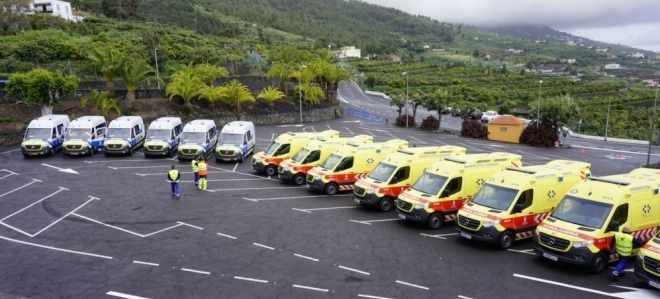 El SUC presenta la nueva flota del transporte sanitario terrestre en La Palma